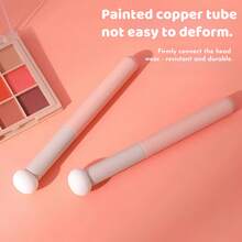 5件套化妆刷及海绵套装 - 遮瑕/散粉/唇刷 + 蘑菇头海绵 + 圆形美妆蛋 | 柔软刷毛，打造无瑕妆容，适合遮盖痘疤/大面积遮瑕，干湿两用，多功能全脸化妆工具，包含粉底刷、遮瑕刷、腮红刷、修容刷、腮红刷、古铜粉刷、散粉刷、粉底刷、腮红刷 - 彩色 - 查看 2