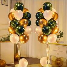 2 Pack Balloon Stand Kit With Lights For Floor, Balloon Tower With Stand, Balloon Pole For Wedding, Baby Shower, Birthday Party Or Bachelorette Party Decoration - Trong sáng - Xem 6