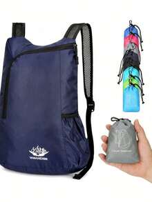 Foldable Outdoor Backpack - Lightweight Travel Bag, Adjustable Shoulder Straps, Commute & Cycling Design, Durable Zipper Closure, Practical Pockets, Compact Size, Ideal For Outdoor Sports & Fitness, Men & Women, Comfortable Foldable Bag - Ultra Lightweight Packable Storage Bag, Travel Bag - Waterproof Backpack, Outdoor Sports Backpack, Small Backpack, Mini Backpack, Back To School & Holiday Travel Bag, Camping Backpack, Outdoor & Sports Travel Bag For Back To School Season