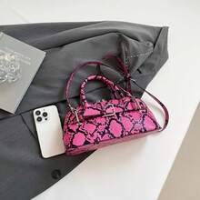 Borsa a Tracolla da Donna, Stile Dolce Fresco Piccante Ragazza con Cintura Decorata con Motivo Leopardo Serpente Coccodrillo, Borsa a Spalla Multiuso per Pendolarismo Shopping Stoccaggio Vari Piccola Borsa Quadrata, Borsa Baguette alla Moda