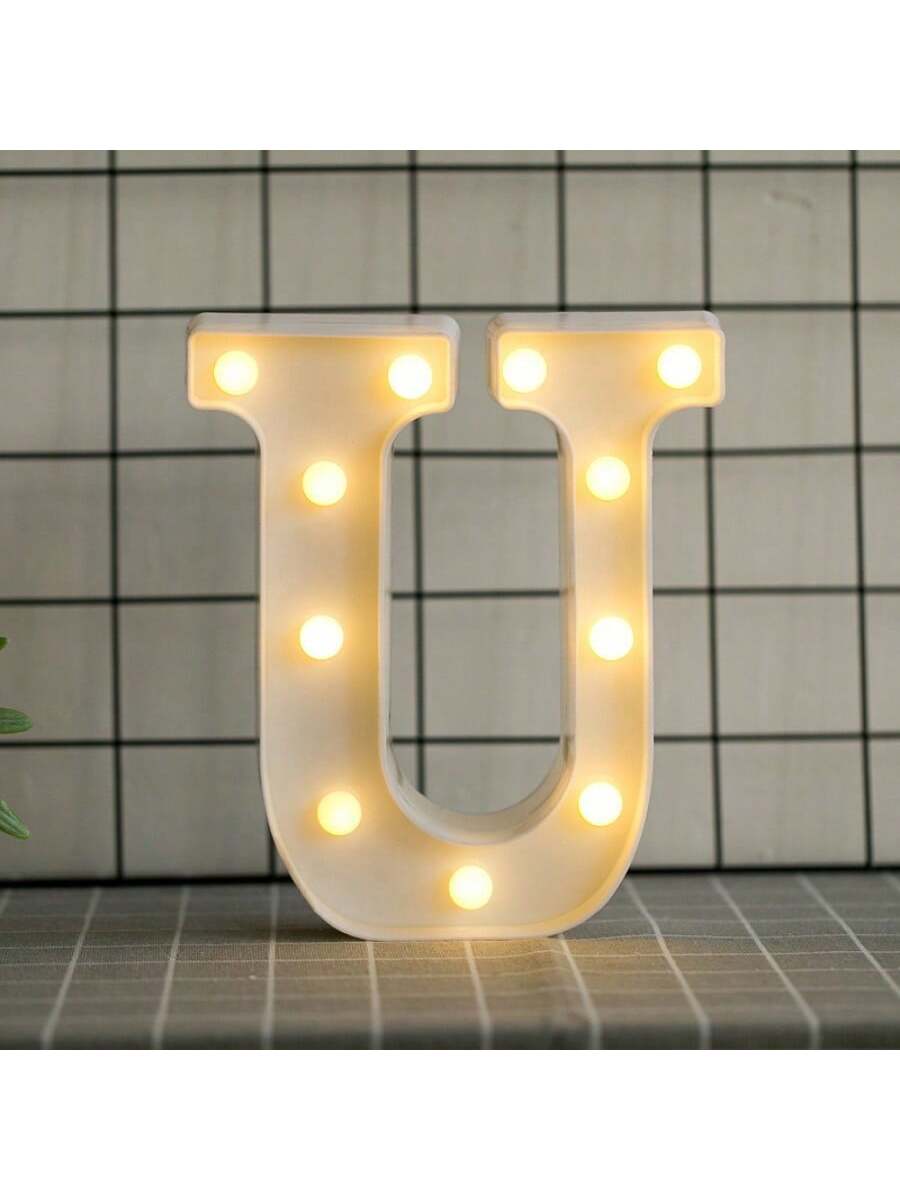 Letras de luz led U Luces 3D Proyector de luz