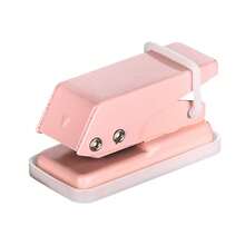 1pc Mini Single Hole Punch, 6mm Circle Holes, Small Tiny Hole Punch With Non-Slip Removable Base & Lock, For Journaling Crafts Scrapbooks Paper Card,Back To School,School Supplies