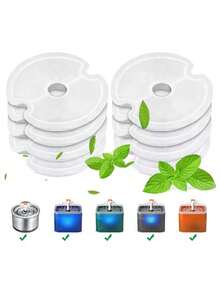 Cat Fountain Filter Cat Replacement Filter Pet Cat Water Fountain Replacement Filter - Round Dispenser Accessory, Polyester Material, Interactive Design For Cat Daily Use For Interactive Cat Fountain Accessory