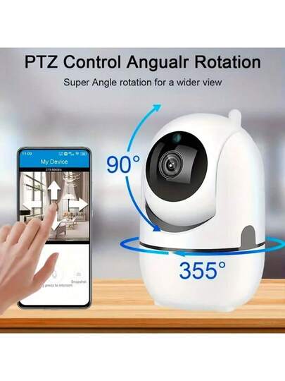 1pc/ 2.4G WiFi Security Camera AI, 360° View, Remote Monitoring, Two Way Audio, Mobile App Control Ideal Home Business Security, Indoor/Outdoor Surveillance view 5