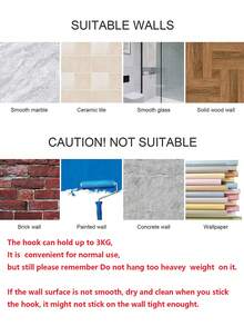 1pc/5pcs Adhesive Towel Hooks, Kitchen Hooks, Bathroom Wall Hooks, 304 Stainless Steel Heavy Duty Towel Rack Wall Hooks, Bathroom Clothes Hanger Hooks, Shower Towel Rack, Non-Slip & Waterproof, Suitable For Bathroom, Toilet, Kitchen