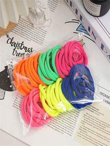 50pcs Canned Hair Accessories 4cm/1.57in Basic Multi-Color High Elasticity Hair Free Random Mixed Color Rubber Band Hair Accessories For Women, Fashionable And Versatile, High-End And Elegant Temperament, Simple And Minimalist Wind Hair Rope Bathroom Hair Accessories Suitable For Daily Outings, Leisure Parties, Commuting, Beach Vacations, Washing, Makeup, Tying Hair, Makeup, Matching Clothes, Headwear Accessories ,Ponytail Holders ,Hair Elastics ,Hair Rubber Bands ,Scrunchies