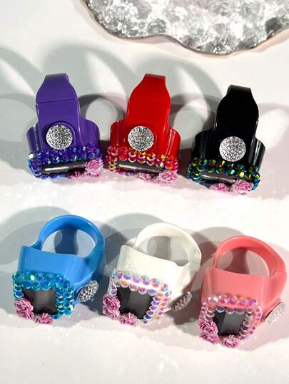 1pc Elegant Flower Ring Tally Counter, Mini Tasbih Ring Counter, Step Tracker, Suitable For Holiday Gatherings As Gift