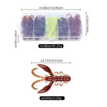 25pcs Soft Fishing Lures Shrimp Bait Suitable For Freshwater And Saltwater