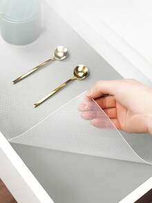 1/2 pièces Doublures de tiroir en plastique EVA antidérapantes, tapis de plan de travail de cuisine et de réfrigérateur imperméables, revêtement de tablette facile à nettoyer pour les armoires, les tiroirs, les réfrigérateurs, les éviers