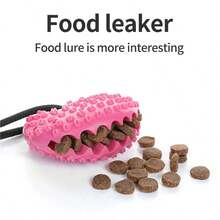 1PC Pet Bite Resistant, Suction Cup Drawstring Toy, Teeth Cleaning And Food Leakage Toy Puzzle Toy