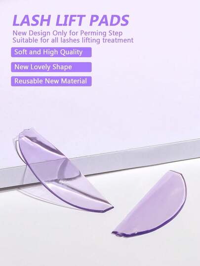 1 Paar wiederverwendbare Wimpernlifting Weichmacherkissen, ultra dünne weiche Wimpernlifting Schilde für Wimpernwellen oder Wimpernfärbung, können auch für Augenbrauen Tönung und Lifting verwendet werden, geeignet für Salons und DIY