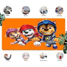 1pc  Cartoon Gaming Mouse Pad - Vibrant Animated Pups In Various Fun Scenes, Durable Large Desk Mat For PC & Keyboard, Ideal For Gamers, Kids' Room & Office Decor, Mouse Pads For Desk