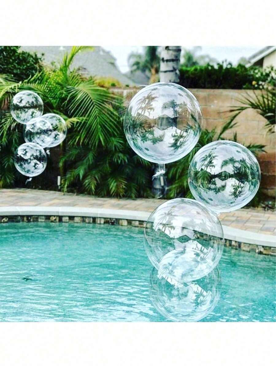 18inch 50pcs Transparent Bubble Balls, For Party Decoration Background