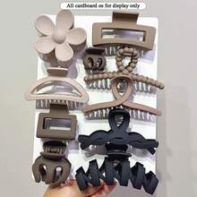 10pcs - Women's Hairpin Set, Suitable For Daily Wear, Hairpins With Patterns For Thick Hair, Non-Slip Hair Accessories, Multiple Styles, Neutral-Colored Hairpins And Combination Sets. An Ideal Choice For Girls On Party Occasions, Or As An Exquisite Gift For Friends And Girlfriends.