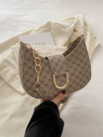 Mi Lightweight,Business Casual Small Zipper Hobo Bag Fashionable Black Metal Decor For Teen Girls Women College Students,Rookies & White-Collar Workers Perfect For Office,College,Work ,Business,Commute,Outdoors, Travel, Outings