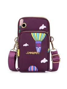 迷你手机袋、腕带包、多口袋女士手机包、女士钱包、时尚拉链钱包、女士休闲手拿包、多功能手机袋、腕带袋、小型女士斜挎包、多拉链金属装饰单肩手机包、便携手提包、臂包 - 彩色 - 查看 11