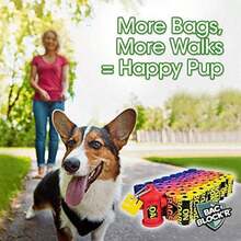 Bolsas a bordo para perros | Bolsas de basura para perros fuertes y a prueba de fugas | 9 x 14 pulgadas, 600 bolsas azules (3203940071)(600 Bags Arcoiris (Rainbow)) - Tipo 1 - Ver 9