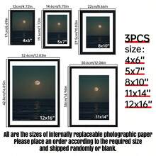 1/3 件相框，用于墙壁和桌面展示的相框，用于桌面艺术装饰，用于生日派对装饰，用于家庭客厅办公室装饰，母亲节新年复活节礼物，黑色，长方形，无图片礼物毕业 - 彩色 - 查看 2