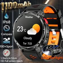 GUHUAVMI 1.7inch Big Screen Men's Outdoor Sports Smartwatch, Built In 1100mAh Ultra Large Capacity Battery, With Bluetooth Call, Voice Assistant, Reminder Function, Strong LED Flashlight, DIY Watch Face, Fitness Tracker Watch(Step Counting, Distance, Calories), GPS Motion Tracking, Compass, Multi Sport Modes, IP68 Waterproof Smart Watch For Women, Compatible With Android IOS Mobile, Best Gifts - 彩色 - 查看 14