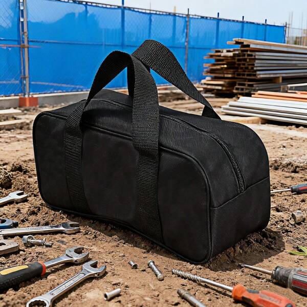 Grand sac à outils épais avec grande capacité, pochette à outils, sac d'électricien, sac à outils pour tournevis, serrure de voiture, sac de rangement pour outils de réparation d'appareils électroménagers