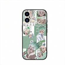 Cover Compatible With Apple  15 14 16 Plus 13 11 12 Pro Max X XR 6 + ProMax 16E TPU Phone Case Anime Dr Stone Ishigami Senkuu Compatible With  17 Case,  17 Pro Case,  17 Pro Max Case