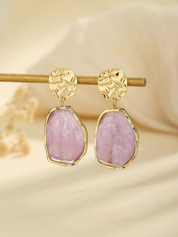 1 Pair Bohemian Luxury Resin Minimalist Classic Versatile Earrings