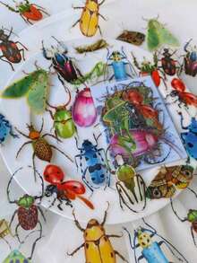 40sheets/Pack Cute Colorful Birds And Insect Notebook Decorative Stickers Decorative Stickers For Scrapbooking Label Diary Stationery Album Telephone Journal Planner