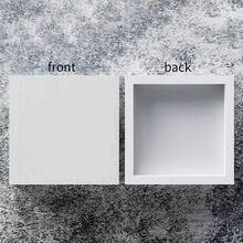 1pc 5*5inch(12.7*12.7cm) Funny Otter Bathroom Decor - Funny Bathroom Decor, Rustic Otter Wooden Box Signs, 6 X 6 Inches - White - View 4