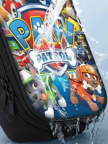 Paw Patrol 主题卡通学生 3D 铅笔盒和文具盒，可爱的男孩和女孩铅笔盒，大容量创意铅笔盒，方便上学和旅行行李，万圣节、感恩节、圣诞节、生日派对装饰物品，聚会和聚会时送给亲戚朋友的小礼物 - 彩色 - 查看 4