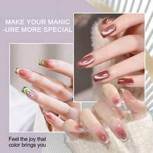 LIMEGIRL 38pcs Gel Nail Polish Set With UV Lamp, 15 Shades Of Nude Gel Nail Polish Set Including Base Coat And Matte/Glossy Top Coat, DIY Manicure Decorative Tools, Gift For Women