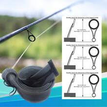 Funda de caña Reaction Tackle/Funda de caña/Calcetín de caña (2-Pack)/Extremo plano o puntiagudo/Cañas de spinning o casting - rojo - Ver 5