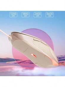 HP M280 Wired Gaming Mouse With Customizable RGB Lighting, High-Precision Optical Tracking, Non-Slip Matte Grip, Plug-And-Play USB, Universal Gaming Peripheral, Pink, Quiet - Pink Mute - View 3