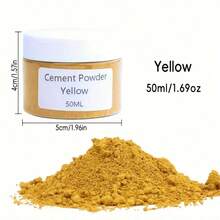 Pigmento en polvo de hormigón DIY, 48g - Colorante a base de agua para yeso, resina epoxi artesanías y joyería, disponible en 12 colores vibrantes, polvo de pigmento de color - Multicolor - Ver 15