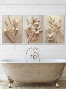 3幅极简风格海报，欧式风格墙面艺术，花卉墙饰，现代海报，时尚艺术品家居装饰理想礼物，房间美学帆布画艺术印刷品，客厅卧室厨房浴室宿舍装饰画，无框 - 彩色 - 查看 11