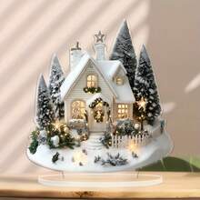 زخرفة مكتبية أكريليك لكوخ الثلج بطراز بوهيمي - مثالي للمكتب والمقهى وغرفة النوم والديكور المنزلي في المناسبات