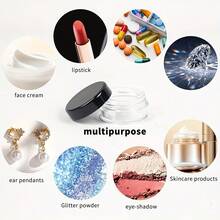 20/10/5/1pc 5g Travel Bottle, Travel Container Suitable For Face Cream, Leak Proof Reusable Travel Accessories, Lotion Cosmetics Bottle With Cover, Suitable For Body Cream - Pink - View 6