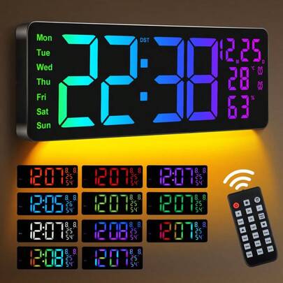 Large Digital Wall Clock