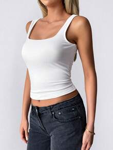 Women's Tank Top Summer Y2K Sexy Young Hot Commuting Versatile Solid Color Top