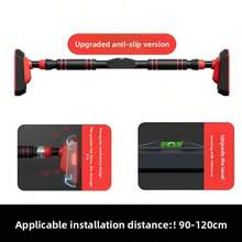 1pc Punch-Free Pull-Up Bar, Retractable, Space-Saving, With Strong Suction, Very Suitable For Home Door Frames, Apartments And Dormitories, Available In Two Sizes - شريط أفقي كبير - مشاهدة 2