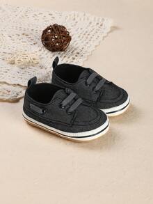 1 Paar einfarbige Lässig Schuhe für Neugeborene, geeignet für Kleinkind von 0-1 Jahr