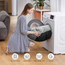 JOEJOY Rectangle Dog Bed For Large Medium Small Dogs - Washable Orthopedic Sofa Bed, Soft Breathable Puppy & Pet Cuddler, Durable Calming Dog Bed With Anti-Slip Bottom, Multiple Sizes,(S(20"X 19"X 6") Grey) - Type16 - 查看 5