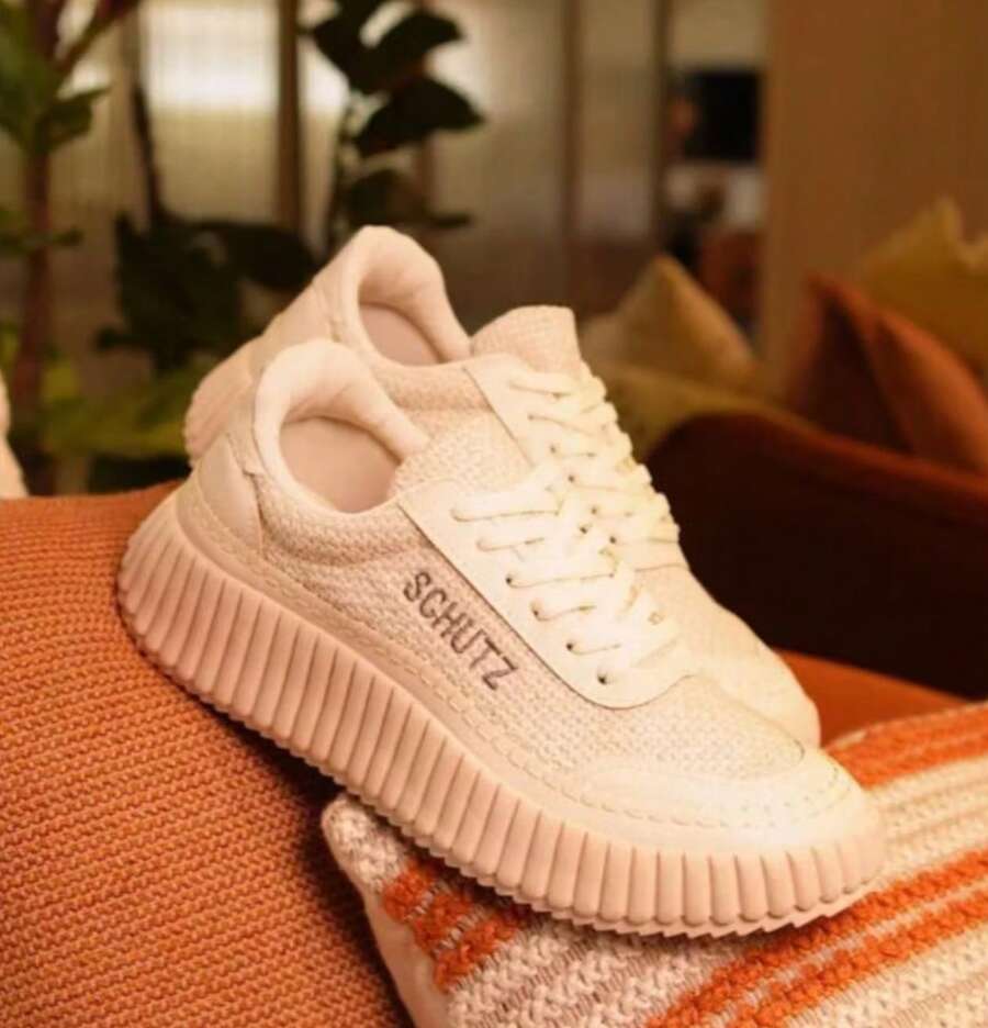 Schuttz Cocoa Platform Sneakers For Women, Stylish, Casual, Comfortable, Lightweight, Soft - 奶油 - 查看 1