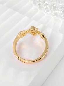 1pc Fashionable Baroque Style Adjustable Ring For Women's Daily Wear