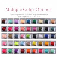 4 Rolls 50m/1968inch Silky Satin Cord Nylon String 0.8 Mm Chinese Knotting Cord, Nylon Beading Thread For Bracelets, Necklaces, Wind Chime, Macrame Crafts, Drawstring Bags, Multicolor Beading String(Random P)