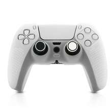 1 套：PlayStation 5 控制器保护套 + 2 个硅胶拇指握把帽，防滑、防汗、防摔、防尘、防刮，增强游戏体验 - 無色 - 查看 8