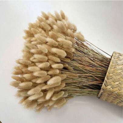 1/10/50/60/120 peças de grama de pampas, flores secas decorativas de rabo de coelho, estilo boêmio, grama de pampas, decoração para casa, presente de dia dos namorados, decoração de outono, planta artificial, decoração para casa