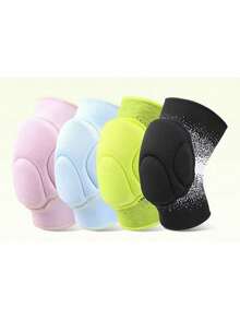 1pc Volleyball Knee Pad, Thick Padded Knee Support For Training, Dancing, Fitness, Joint Protection, Soft & Elastic, Breathable, Suitable For Basketball, Football, Wrestling, Dance, Yoga, Adults - Multicolor - View 1