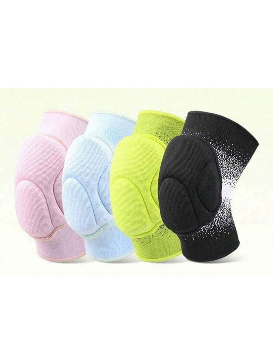 1pc Volleyball Knee Pad, Thick Padded Knee Support For Training, Dancing, Fitness, Joint Protection, Soft & Elastic, Breathable, Suitable For Basketball, Football, Wrestling, Dance, Yoga, Adults - Multicolor - View 1