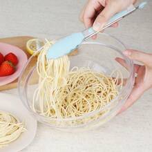 Mini Silicone Kitchen Tongs For Cooking 7Inch Small Serving Tongs With Silicone Tips Set Of 3 Blue - 7 Inch+Black Grey Blue - View 6