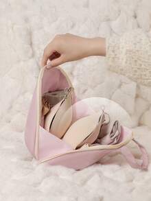 女士旅行文胸收纳袋，便携式行李收纳袋，多隔层收纳袋，可收纳衣物、文胸和配饰，是行李箱和随身行李的理想之选 - 彩色 - 查看 2